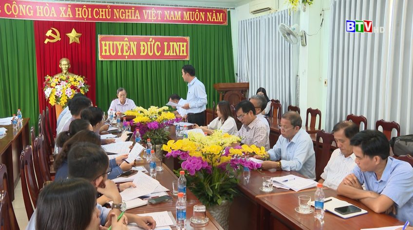 Phó Chủ tịch Thường trực UBND tỉnh làm việc với UBND huyện Đức Linh về tiến độ thực hiện, giải ngân vốn đầu tư công năm 2024