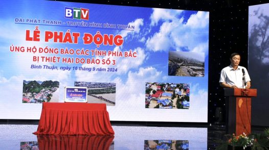 ĐÀI PT-TH BÌNH THUẬN ỦNG HỘ ĐỒNG BÀO MIỀN BẮC BỊ THIỆT HẠI  DO BÃO SỐ 3