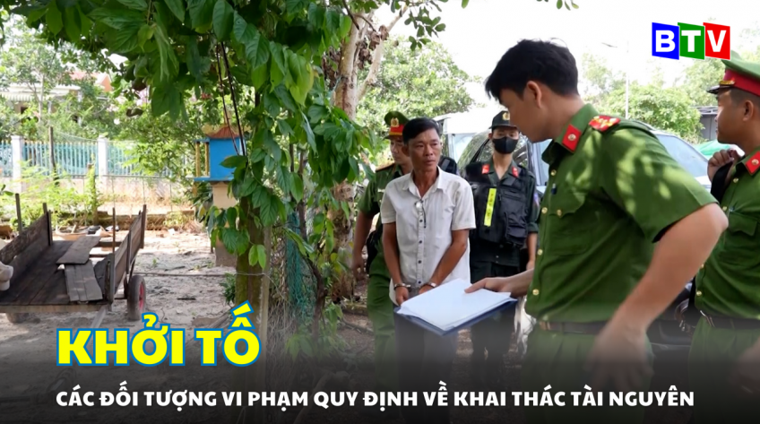 Khởi tố các đối tượng vi phạm quy định về khai thác tài nguyên