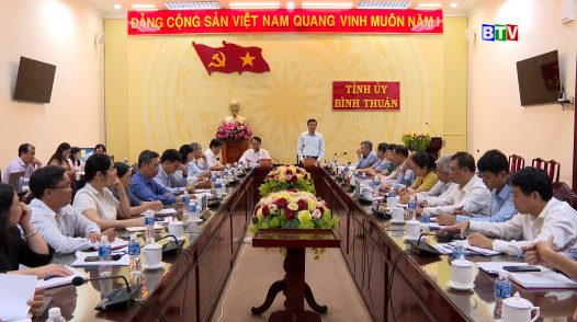 Thường trực Tỉnh ủy chủ trì giao ban các cơ quan khối Đảng