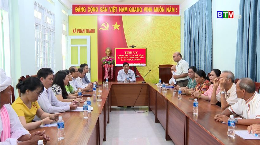 Lãnh đạo tỉnh thăm, chúc tết Katê 2024