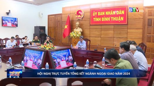 Hội nghị trực tuyến tổng kết ngành ngoại giao năm 2024