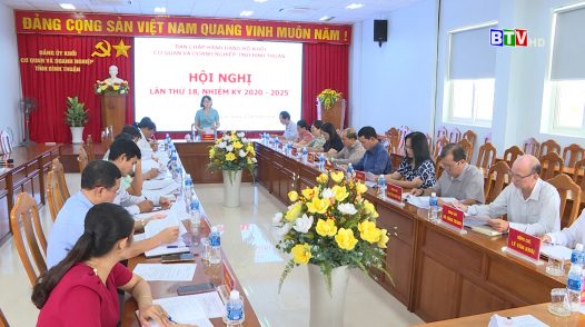 Hội nghị Ban chấp hành lần thứ 18, nhiệm kỳ 2020 – 2025, Đảng bộ Khối cơ quan và doanh nghiệp tỉnh Bình Thuận