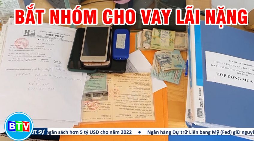 Bắt nhóm cho vay lãi nặng