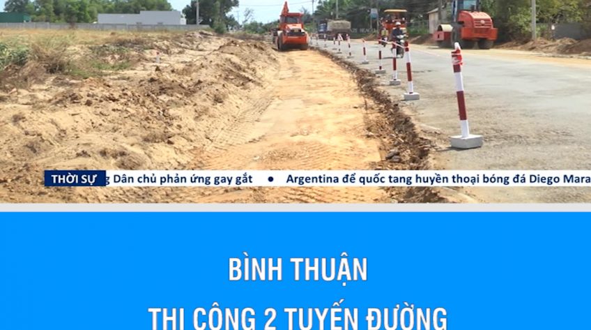 Bình Thuận: Thi công 2 tuyến đường kết nối phát triển kinh tế