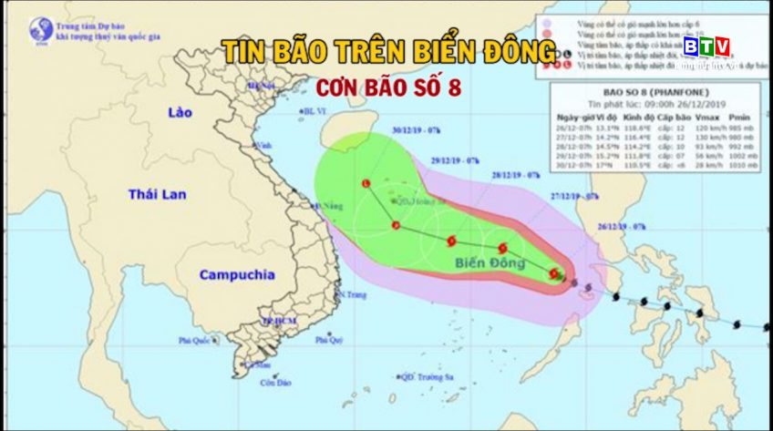 Tin bão trên biển đông - Cơn bão số 8