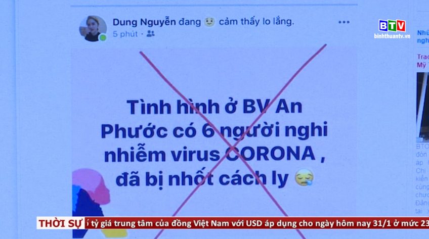 Xử lý nghiêm việc đưa tin thất thiệt về dịch viêm phổi cấp do virus corona