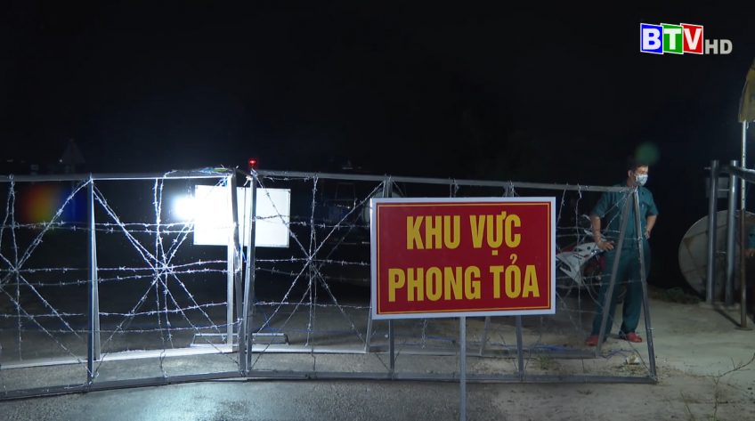 HÀM THUẬN BẮC PHONG TỎA KHU VỰC CÓ CA NGHI NHIỄM COVID - 19