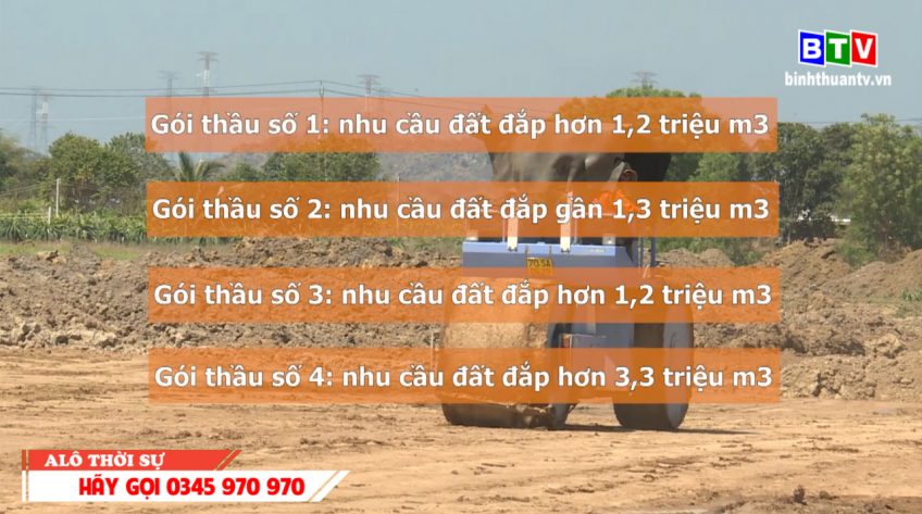 SỚM GIẢI QUYẾT NHU CẦU ĐẤT ĐẮP PHỤC VỤ DỰ ÁN ĐƯỜNG CAO TỐC ĐOẠN VĨNH HẢO - PHAN THIẾT