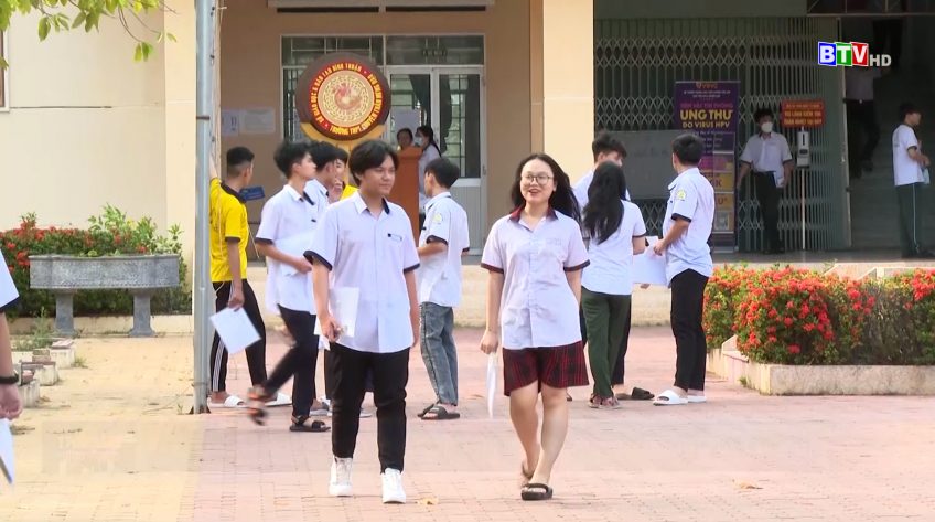 Bình Thuận: Kỳ thi tốt nghiệp THPT 2023 diễn ra an toàn, đúng quy chế thi