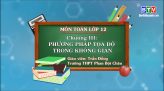 Môn Toán lớp 12 - Luyện tập Phương trình đường thẳng trong không gian