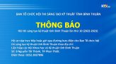 Thông báo Cuộc thi sáng tạo thanh thiếu niên, nhi đồng tỉnh Bình Thuận lần thứ 16