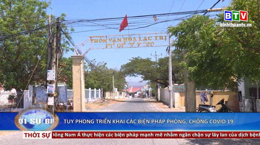 Tuy Phong triển khai công tác phòng, chống dịch bệnh Covid - 19