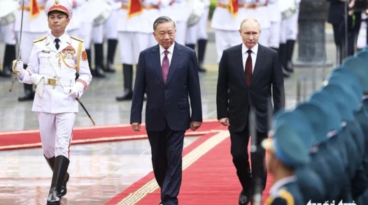 Chủ tịch nước Tô Lâm chủ trì lễ đón Tổng thống Putin