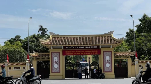 Nghĩa trang Mai Dịch trước giờ an táng Tổng Bí thư Nguyễn Phú Trọng
