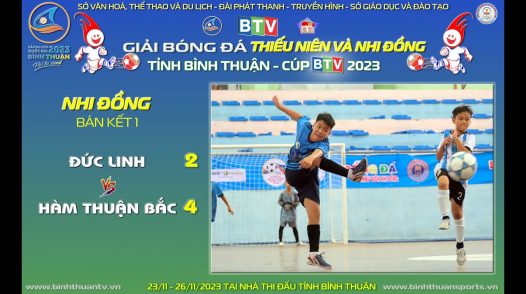 Bán kết 2 Nhi đồng | Đức Linh vs Hàm Thuận Bắc | BTV Cúp 2023