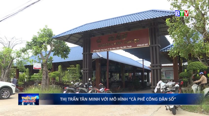 Thị trấn Tân Minh triển khai thí điểm mô hình “Cà phê công dân số”