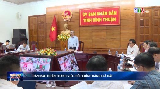 Đảm bảo hoàn thành việc điều chỉnh bảng giá đất