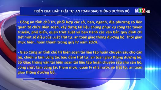 Thực hiện Luật Trật tự, an toàn giao thông đường bộ năm 2024