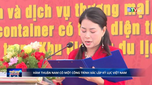 Hàm Thuận Nam có một công trình xác lập kỷ lục Việt Nam