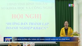 Hội nghị Hướng dẫn thành lập doanh nghiệp khoa học và công nghệ