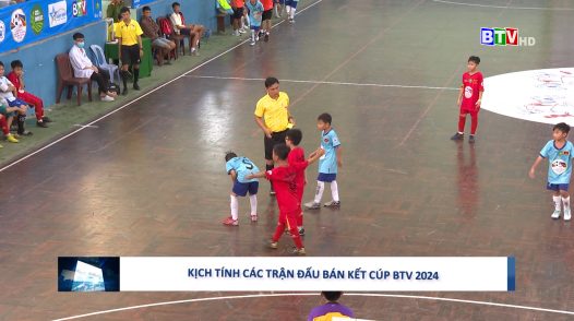 Kịch tính các trận bán kết ở 2 lứa tuổi Nhi đồng và Thiếu niên tại cúp BTV 2024