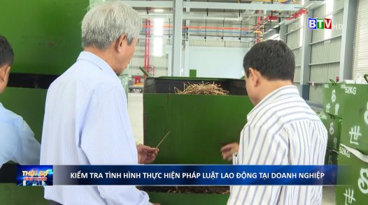 Ngành chức năng kiểm tra tình hình thực hiện pháp luật lao động tại doanh nghiệp.