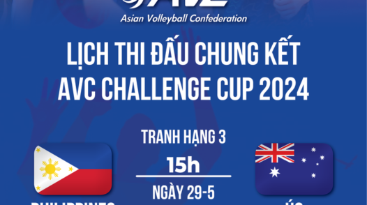 Lịch thi đấu chung kết AVC Challenge Cup 2024: Chờ Việt Nam bảo vệ ngôi hậu