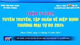 Hội nghị tập huấn, tuyên truyền về Hiệp định thương mại tự do năm 2024.