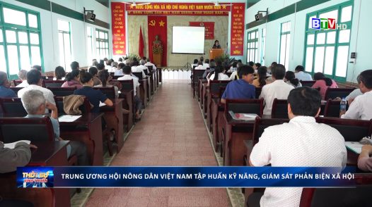 Trung ương Hội Nông dân Việt Nam phối hợp với HND tỉnh, HND huyện Tánh Linh tổ chức Hội nghị tập huấn nghiệp vụ công tác giám sát và phản biện xã hội