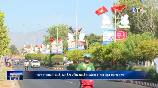 Tuy Phong: giải ngân ngân vốn ngân sách tỉnh đạt 67,3%