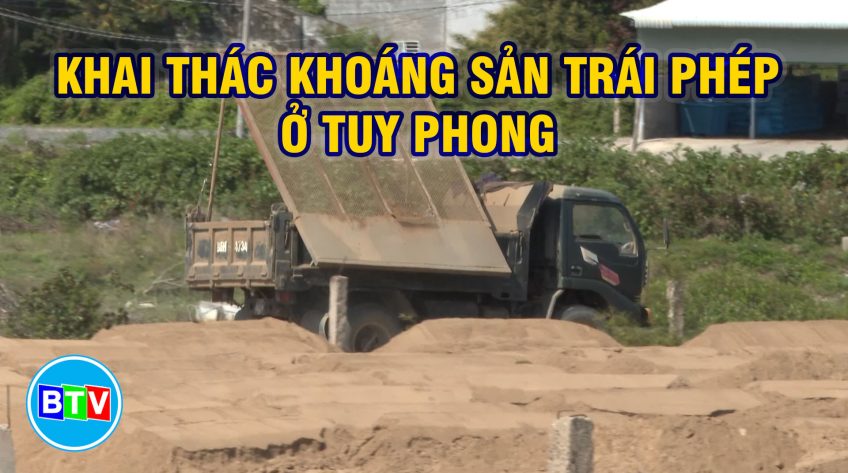 Tình trạng khai thác khoáng sản trái phép ở Tuy Phong vẫn còn phức tạp